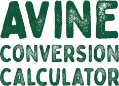 Avine conversion calculator