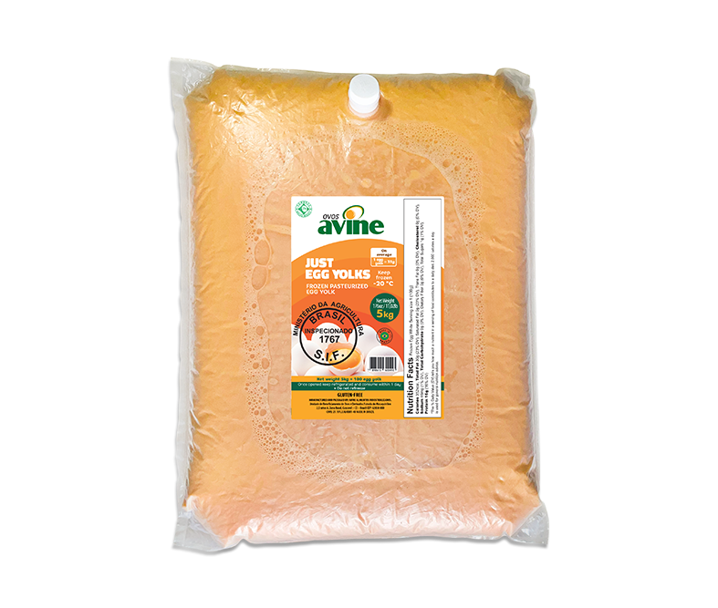 Just Egg Yolks Pasteurized Egg Yolk 5KG Plastic Bag