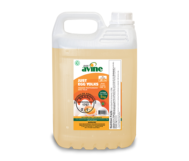 Just Egg Yolks Pasteurized Egg Yolk 5KG Plastic Gallon