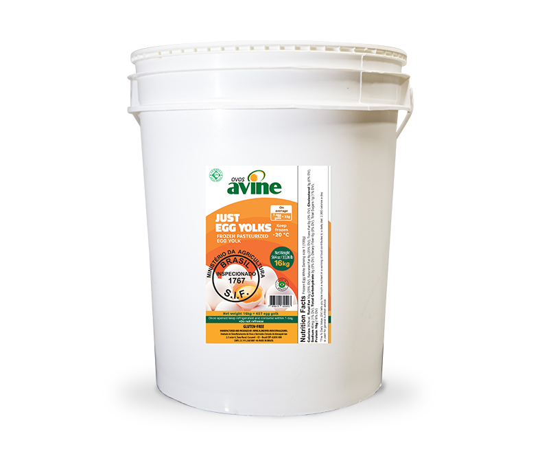 Just Egg Yolks Pasteurized Egg Yolk 16KG Plastic Pail